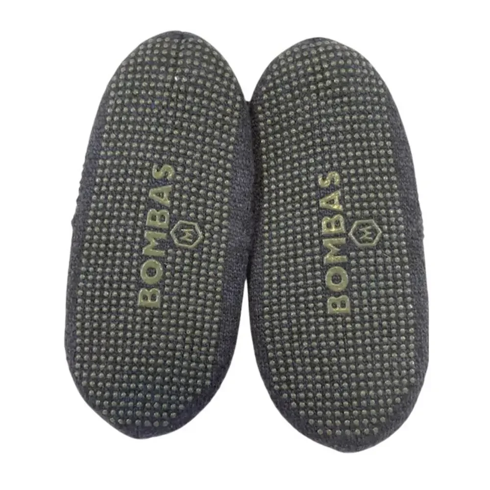 Bombas, ( Youth) Slippers Blue/Socks-Black Bee/Honeycomb Arch Support - Picture 3 of 8